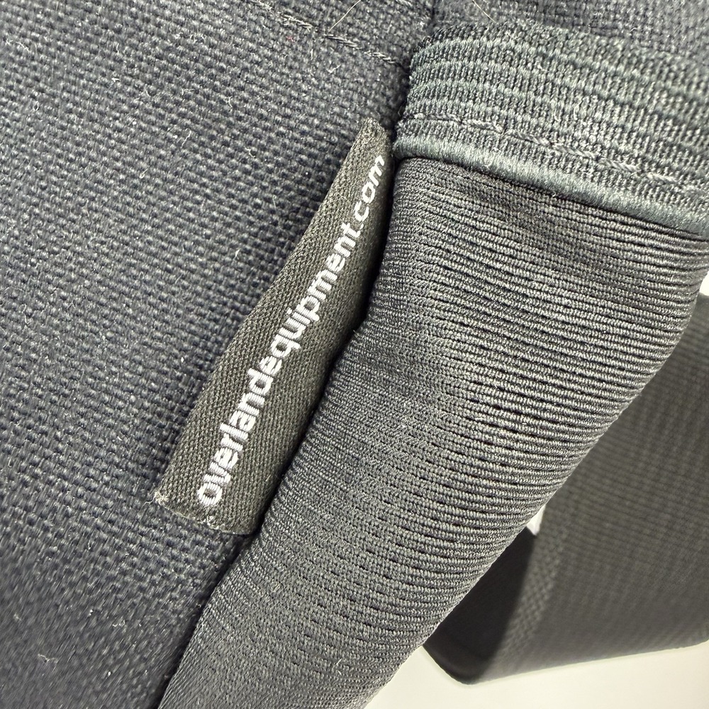Overland Equipment Messenger Bag Black Floral Canvas Made In Chico USA - Picture 7 of 16